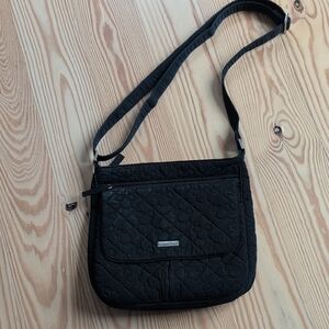 Mickey Mouse Black Quilted Crossbody Bag